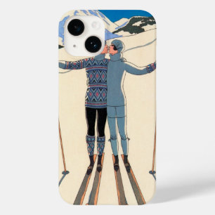 Vintage Art Deco, Lovers in Snow by George Barbier Case-Mate iPhone 14 Case
