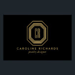 Vintage Art Deco Monogram Gold/Black Logo Download Poster<br><div class="desc">Elevate your brand with this poster print and downloadable logo art file, showcasing a sophisticated gold Art Deco monogram. This versatile logo allows you to personalise the text beneath the monogram, whether it's your name or business name, giving you the opportunity to create a distinct and memorable visual identity. The...</div>