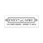 Vintage Art Deco Monogram Return Address