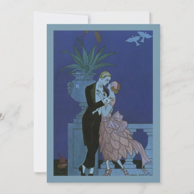 Vintage Art Deco Newlywed Bridal Shower Invitation (Front)