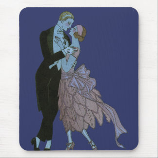 Vintage Art Deco Newlyweds, Love Wedding Dance Mouse Pad