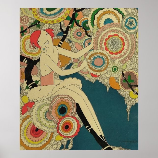 Vintage Art Deco - Para Todos - Psychedelic Poster (Front)