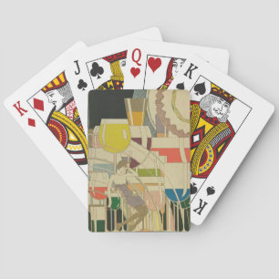 Vintage Art Deco - Para Todos - Psychedelic Wine Playing Cards