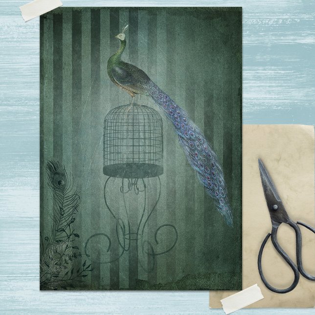 Vintage Art Deco Peacock Paper (Creator Uploaded)