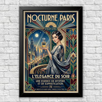 Vintage Art Deco Perfume Advertisement Poster