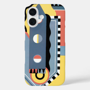 Vintage Art Deco Pochoir Jazz Geometric Patterns iPhone 16 Case