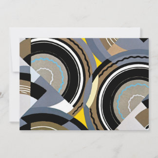 Vintage Art Deco Pochoir Jazz Geometric Shapes