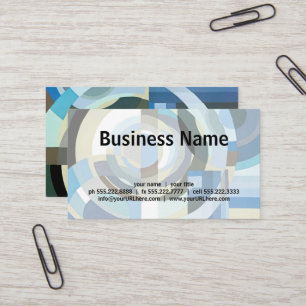 Vintage Art Deco Pochoir Jazz Geometric Shapes Business Card