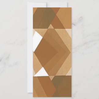 Vintage Art Deco Pochoir Jazz Tan Geometric Shapes