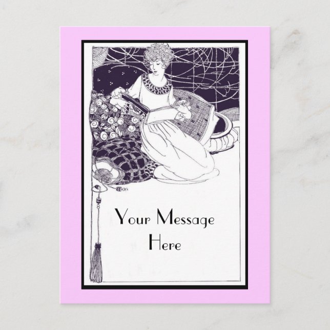 Vintage Art Deco Postcard (Front)