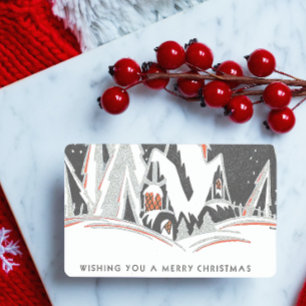 Vintage Art Deco Rectangular Sticker