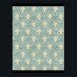 Vintage,art deco,sage Green,cream,elegant,chic Poster<br><div class="desc">Vintage, art deco, sage Green, cream, elegant, chic, modern, trendy, classy, beautiful</div>
