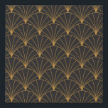 Vintage Art Deco Seamless Pattern. Geometric decor Faux Canvas Print<br><div class="desc">Vintage Art Deco Seamless Pattern. Geometric decorative texture.</div>