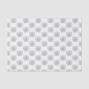 Vintage Art Deco Silver Plume Arabesque Tissue Paper