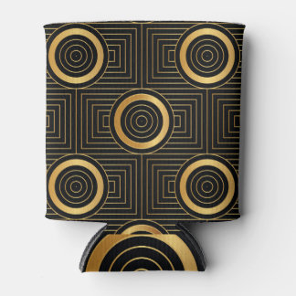 Vintage Art Deco Wallpaper Pattern Can Cooler