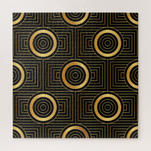 Vintage Art Deco Wallpaper Pattern Jigsaw Puzzle