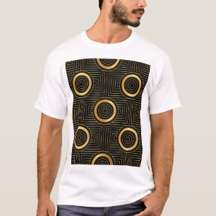 Vintage Art Deco Wallpaper Pattern T-Shirt