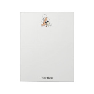 Vintage Art Deco Woman with Flowers Wearing Hat C Notepad