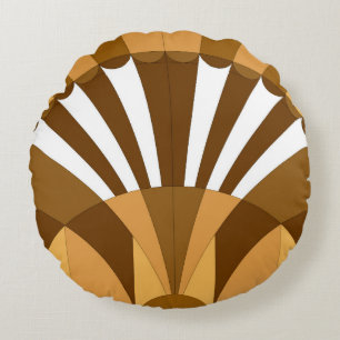Vintage art decor pattern round cushion