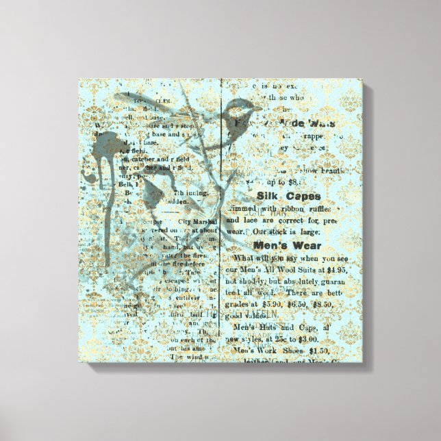 Vintage Art design on Stretched Canvas Print (Front)