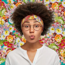 Vintage Art Floral Pattern Spring Flowers Primrose