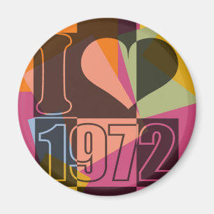 Vintage Art - I love (heart) 1972 - Magnets