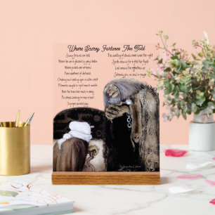 Vintage Art John Bauer Original Poetry Acrylic Sign