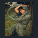 Vintage Art John William Waterhouse Poster<br><div class="desc">Enchanting and beautiful Pre-Raphaelite art by John William Waterhouse featuring Boreas 1903, </div>