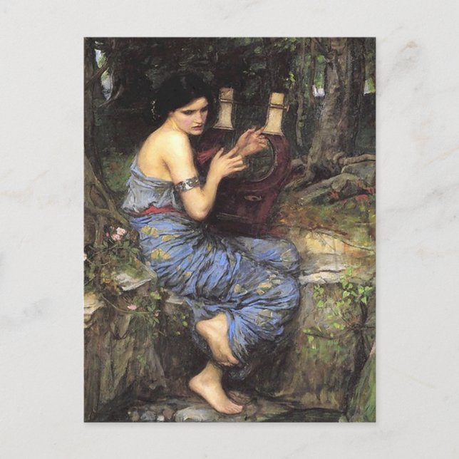 Vintage Art John William Waterhouse  The Charmer Postcard (Front)