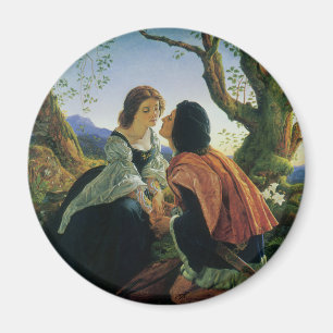 Vintage Art, Lovers at Dusk, Sir Joseph Noel Paton Magnet