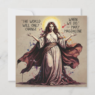 Vintage Art Mary Magdalene Quote Card