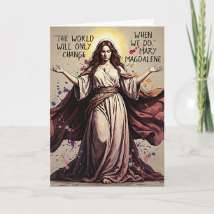 Vintage Art Mary Magdalene Quote Card