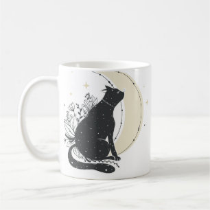 Vintage Art Moon Cat Coffee Mug