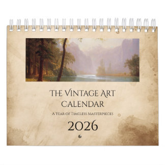 Vintage Art Nature Calendar