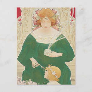 Vintage Art Nouveau Advertisement for Helm Cacao Postcard