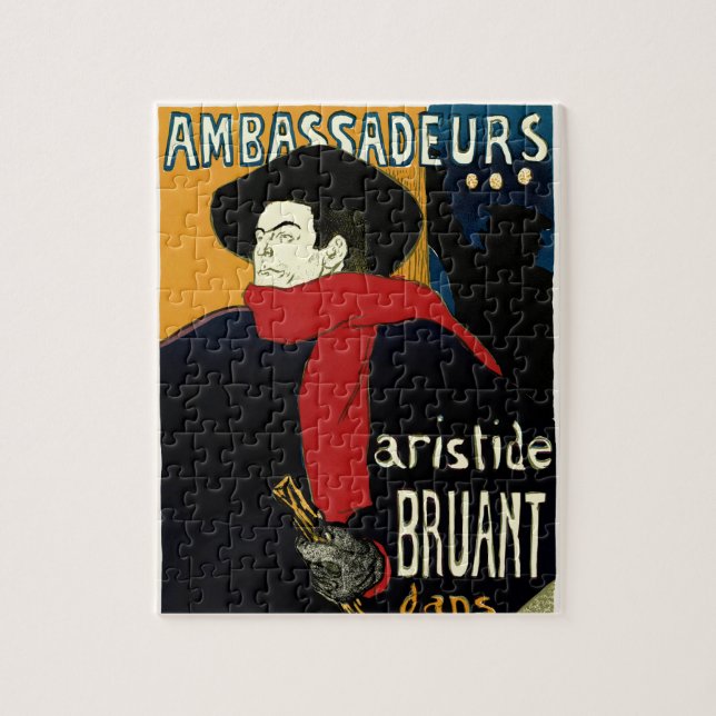 Vintage Art Nouveau Ambassadeurs, Toulouse Lautrec Jigsaw Puzzle (Vertical)