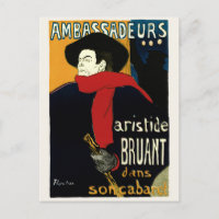 Vintage Art Nouveau Ambassadeurs, Toulouse Lautrec