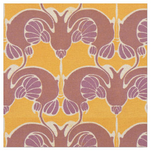 Vintage Art Nouveau Astarta Pattern by K. Moser Fabric