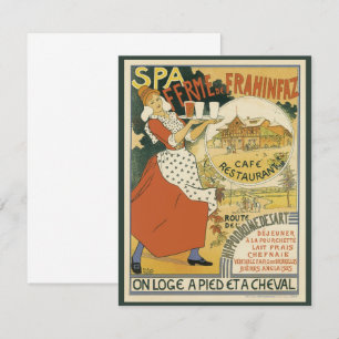 Vintage Art Nouveau, Beer Bar Restaurant and Cafe Invitation