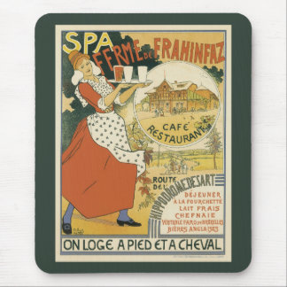 Vintage Art Nouveau, Beer Bar Restaurant and Cafe Mouse Pad