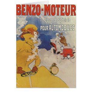 Vintage Art Nouveau, Benzo Moteur by Jules Cheret