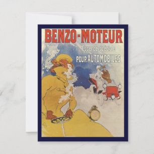 Vintage Art Nouveau, Benzo Moteur by Jules Cheret