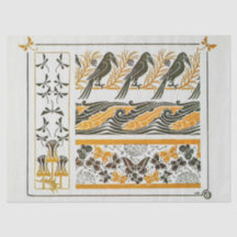 Vintage  Art Nouveau Birds by Maurice Verneuil