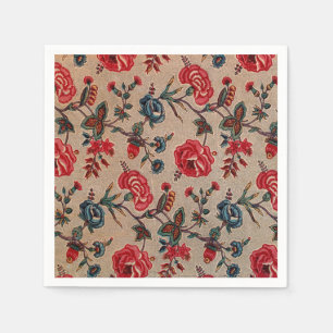 Vintage Art Nouveau Botanical Craft Paper  Napkin