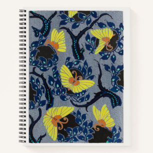Vintage Art Nouveau Butterfly Notebook