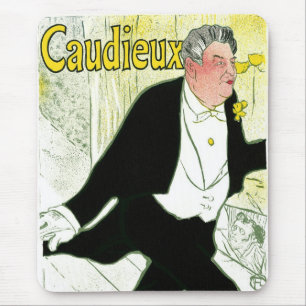 Vintage Art Nouveau, Caudieux by Toulouse Lautrec Mouse Pad