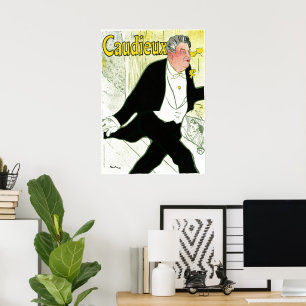 Vintage Art Nouveau, Caudieux by Toulouse Lautrec Poster