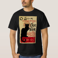 Vintage Art Nouveau, Ce Soir Chat Noir Black Cat