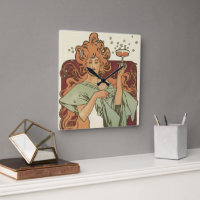 Vintage Art Nouveau, Champagne by Alphonse Mucha