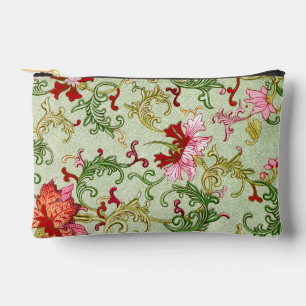 Vintage Art Nouveau Chinese Floral Chinoiserie Accessory Pouch